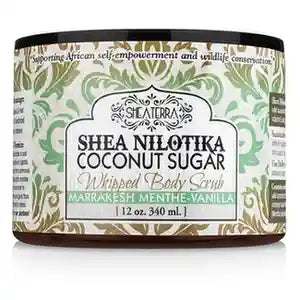 Shea Nilotika Butter Coconut Sugar Whipped Body Scrub - MARRAKESH MENTHE VANILLA