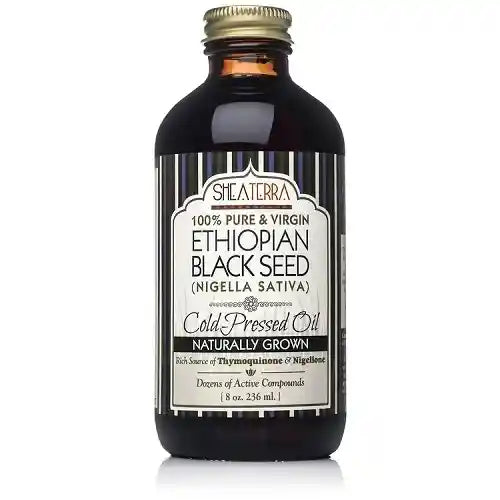 100% Pure Ethiopian Black Seed Oil 8 oz. (Very Strong, Naturally Grown in Bale Valley, Cold Pressed)