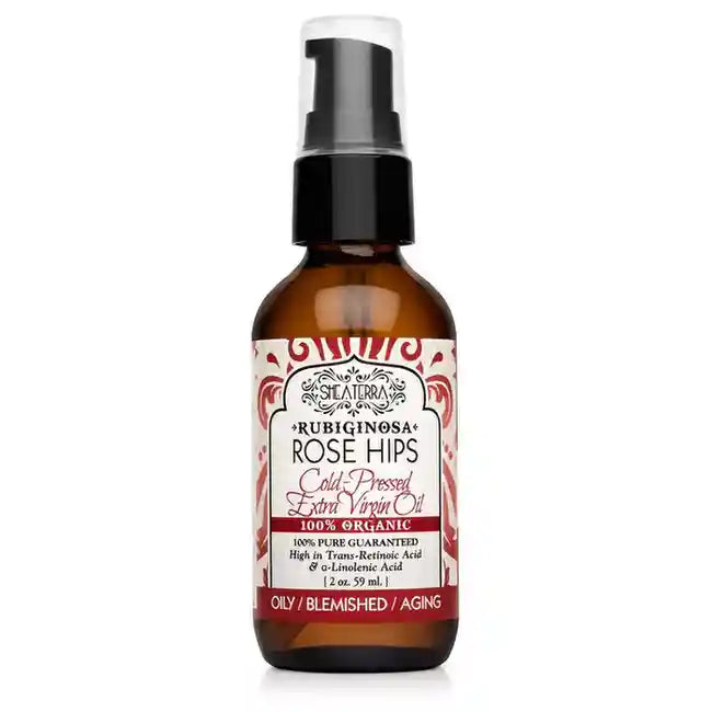 100% Pure Rubiginosa Rose Hips Extra Virgin Oil (Cold Pressed, Wild Harvested, 100% Organic)