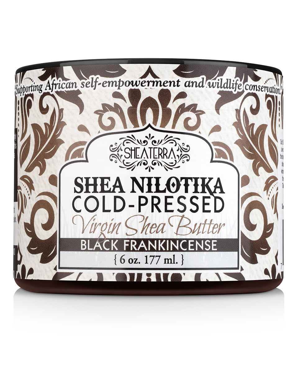 Shea Nilotika Cold-Pressed Virgin Shea Butter BLACK FRANKINCENSE