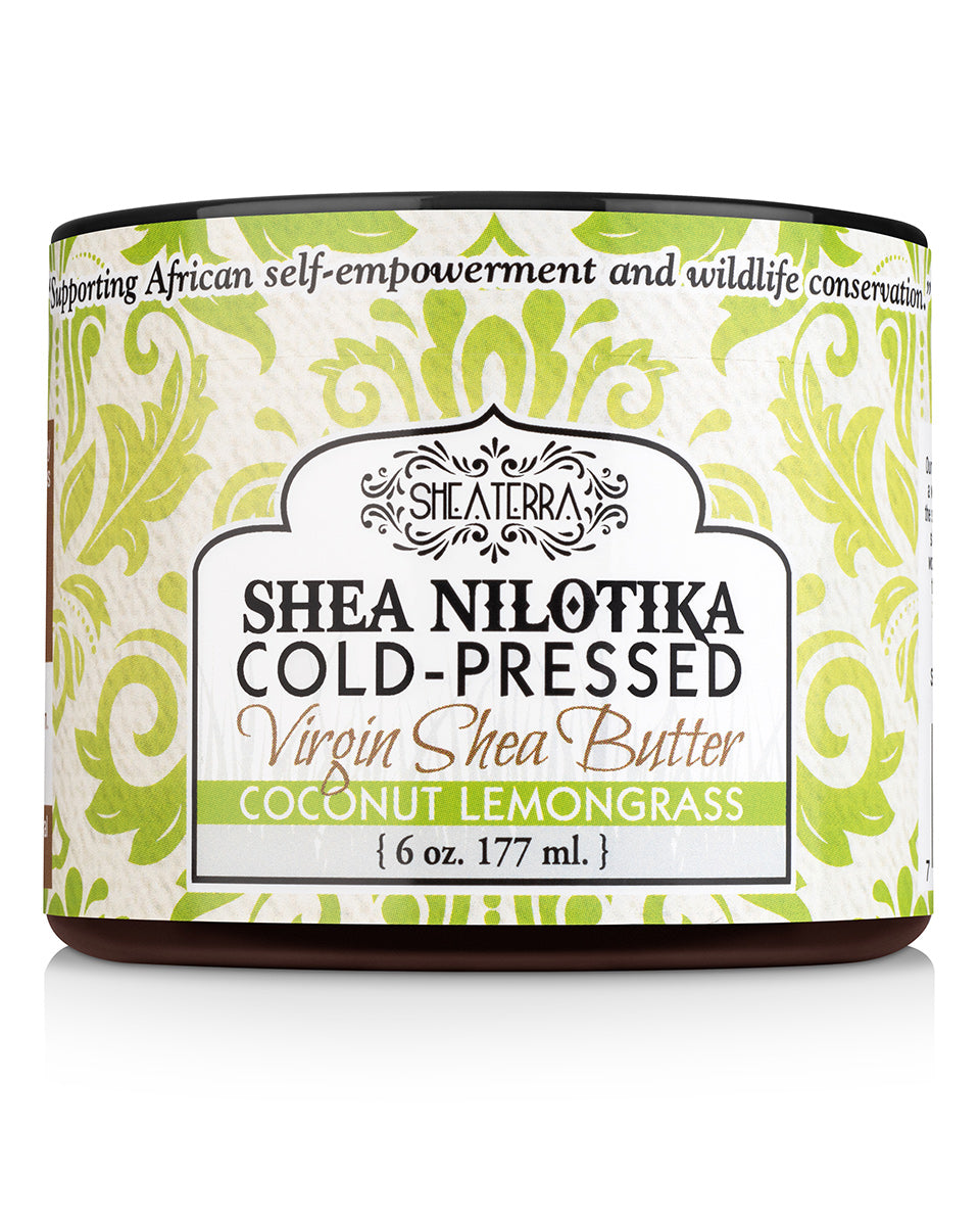 Shea Nilotika Cold-Pressed Virgin Shea Butter COCONUT LEMONGRASS