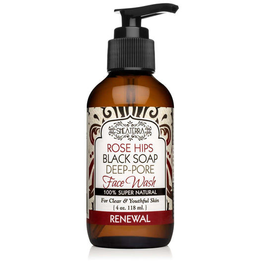 Rose Hips Black Soap Deep Pore Facial Wash RENEWAL