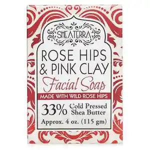 Rose Hips & Pink Clay Facial Cleansing Bar