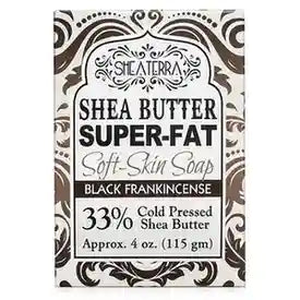 Shea Butter Super Fat Soft-Skin Soap BLACK FRANKINCENSE