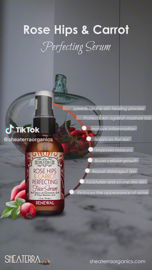 100% Pure Rose Hips & Carrot Perfecting Serum – SHEA TERRA ORGANICS